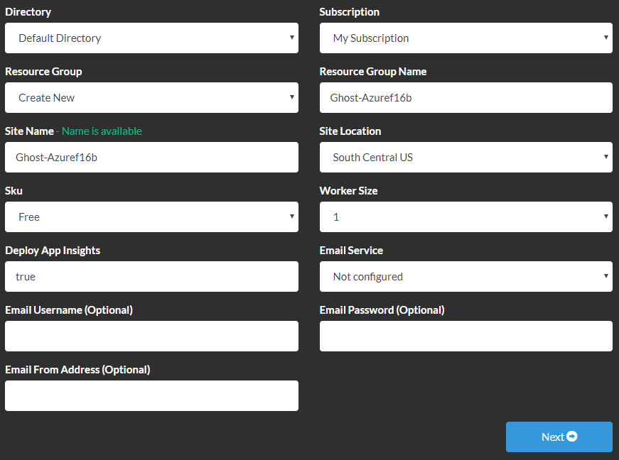 ghost-azuredeploy