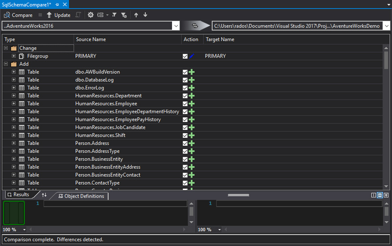 Schema Compare