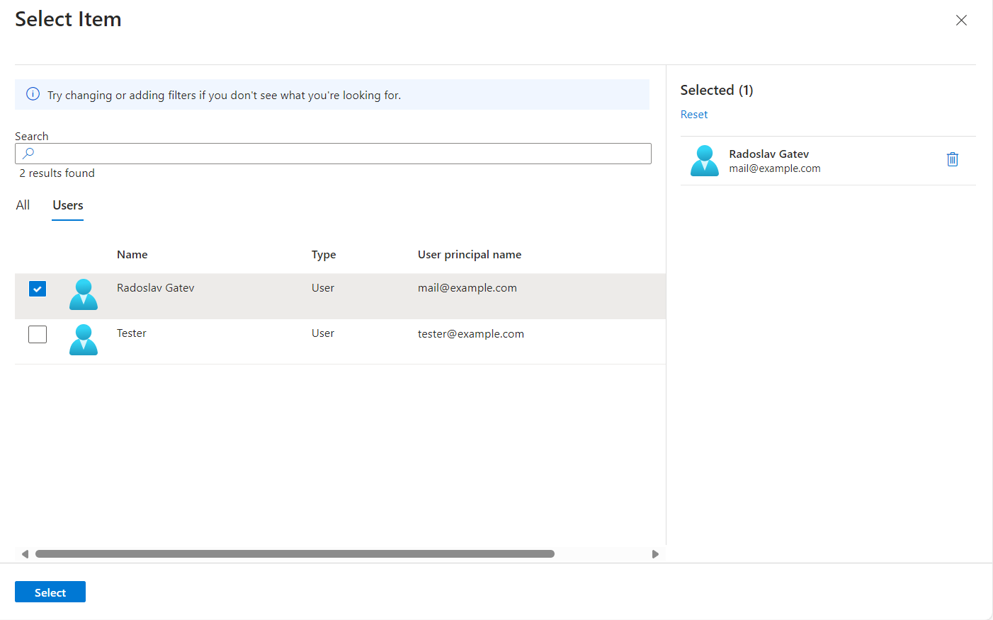 How to use Azure Portal blades in the Template Specs UI