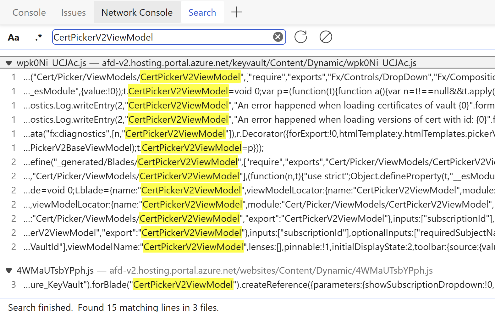How to uncover the names and parameters of blades in Azure Portal