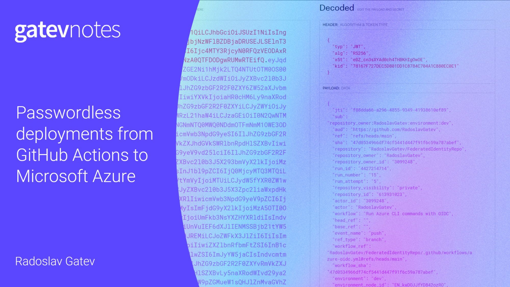 Passwordless deployments from GitHub Actions to Microsoft Azure